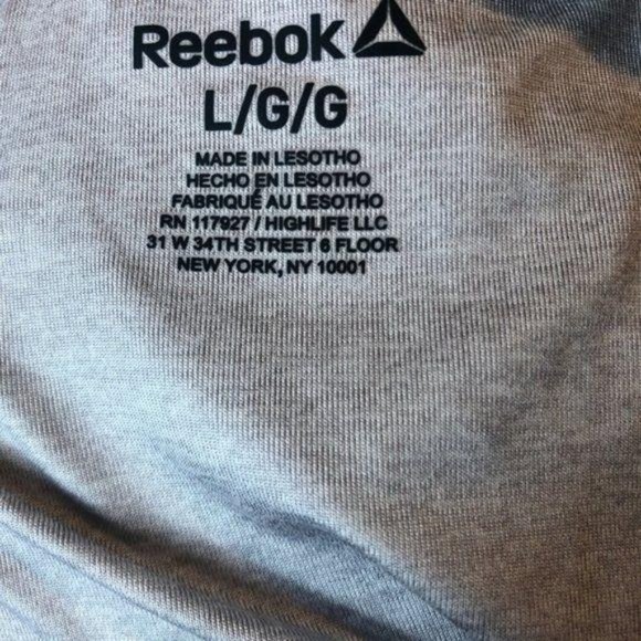 Reebok Perfect Long Sleeve Training Top Gray Large Womens Workout Gym Shirt - Picture 5 of 6